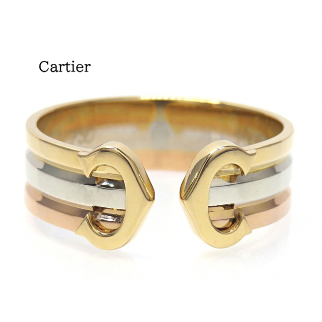 Cartier(カルティエ)のミャー様専用 Cartier 750 2Cリング #51 スリーカラー C2 レディースのアクセサリー(リング(指輪))の商品写真
