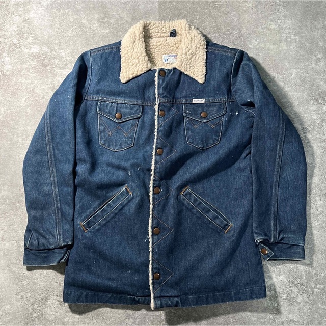 Wranglerの7070's USA製 vintage wrangler ボア ランチコート - G