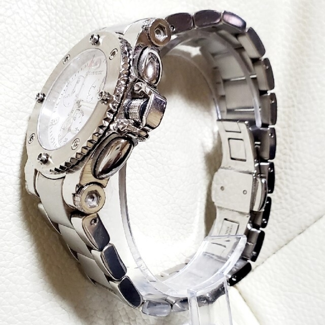 AQUANAUTIC(アクアノウティック)の電池交換済み 良品 アクアノウテック バラクーダ クロノグラフ ホワイト メンズ メンズの時計(腕時計(アナログ))の商品写真
