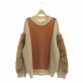 アメリヴィンテージ(Ameri VINTAGE)のアメリヴィンテージ ECO FUR SLEEVE KNIT ニット セーター(ニット/セーター)