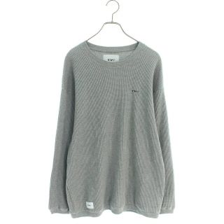 ダブルタップス(W)taps)のダブルタップス 20AW 202ATDT-CSM23 胸ロゴ刺繍長袖カットソー メンズ 2(Tシャツ/カットソー(七分/長袖))