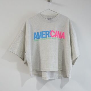 AMERICANA - Americana アメリカーナ Tシャツ　ショート丈　ワイド　肩落ちゆるり