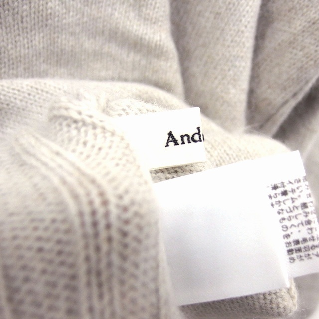 Andemiu(アンデミュウ)のアンデミュウ  ニット セーター Vネック アンゴラ混 リブ ロングテール  レディースのトップス(ニット/セーター)の商品写真