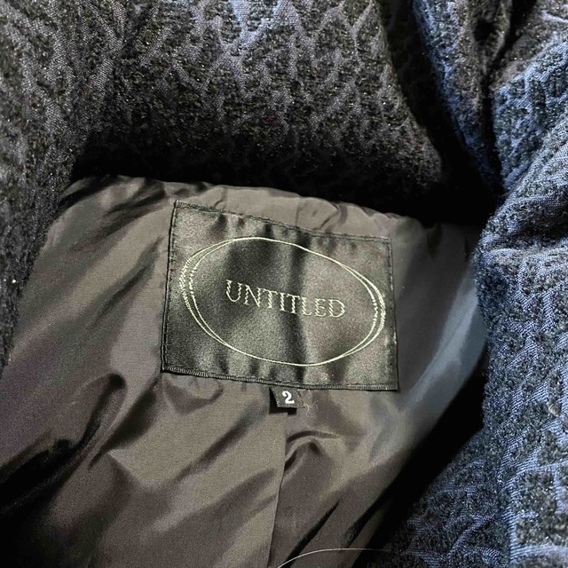 UNTITLED(アンタイトル)の極美品✨UNTITLED レオパード柄 ウールダウンコート ロング ラメ レディースのジャケット/アウター(ダウンコート)の商品写真