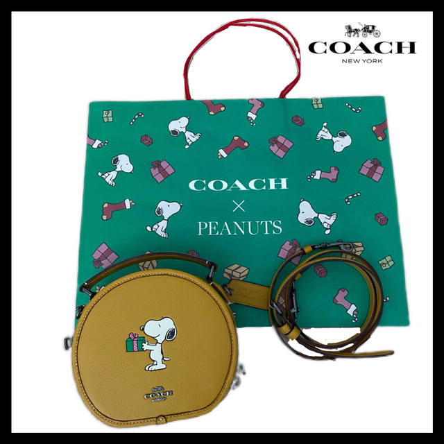 【新品】COACH×PEANUTS コーチ スヌーピー ショルダーバッグバッグ