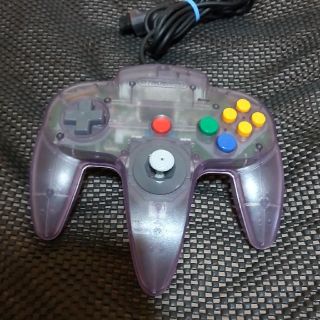 ニンテンドウ64(NINTENDO 64)のニンテンドー64 Nintendo64 コントローラーパープルスケルトン(その他)