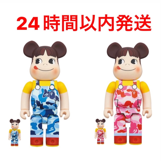 BE@RBRICK(ベアブリック)のBE@RBRICK BAPE(R) Peko-chan 100％ & 400％ ハンドメイドのおもちゃ(フィギュア)の商品写真