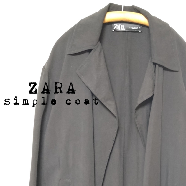 ZARA(ザラ)のザラ ZARA シンプルゆったりテーラードジャケットコート レディースのジャケット/アウター(ロングコート)の商品写真