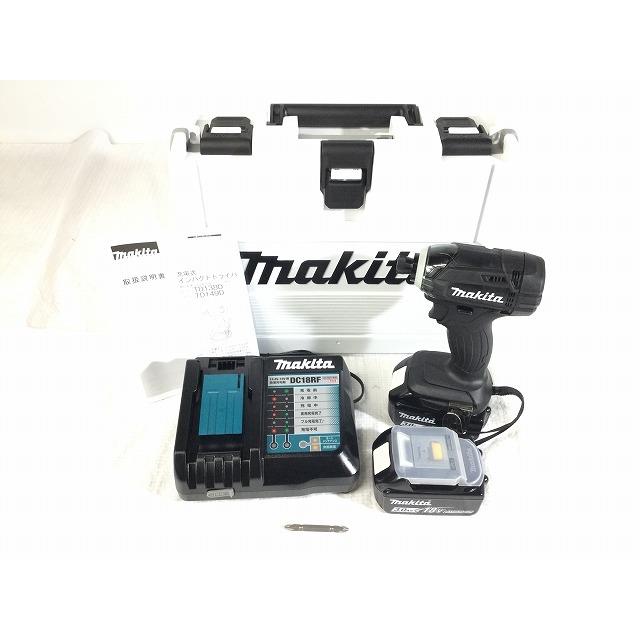 Makita(マキタ)の☆未使用品☆ makita マキタ 18V 充電式インパクトドライバ TD149DRFXB 黒/ブラック バッテリー2個(3.0Ah) 充電器 ケース付き 62653 自動車/バイクのバイク(工具)の商品写真