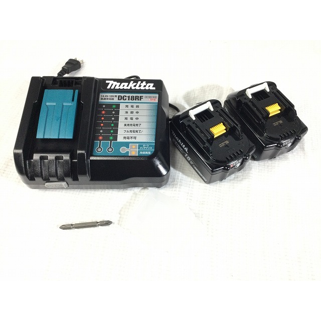 Makita(マキタ)の☆未使用品☆ makita マキタ 18V 充電式インパクトドライバ TD149DRFXB 黒/ブラック バッテリー2個(3.0Ah) 充電器 ケース付き 62653 自動車/バイクのバイク(工具)の商品写真