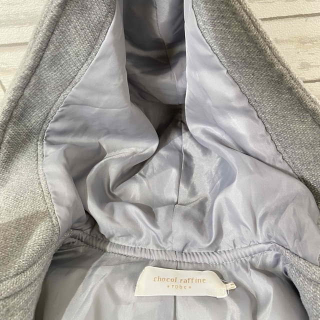 chocol raffine robe(ショコラフィネローブ)のショコラフィネローブ　ダッフルコート　ライトグレー　レディース レディースのジャケット/アウター(ダッフルコート)の商品写真