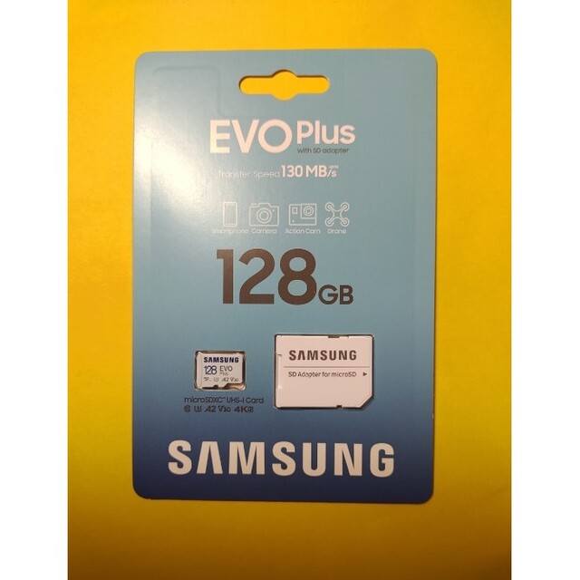 SAMSUNG(サムスン)のSAMSUNG EVO Plus 128GB サムスン エボ プラス スマホ/家電/カメラのスマートフォン/携帯電話(その他)の商品写真