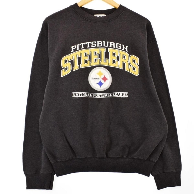 90年代 リー Lee SPORT PITTSBURGH STEELERS ピッツバーグスティーラーズ プリントスウェットシャツ トレーナー USA製 メンズL ヴィンテージ /eaa295234