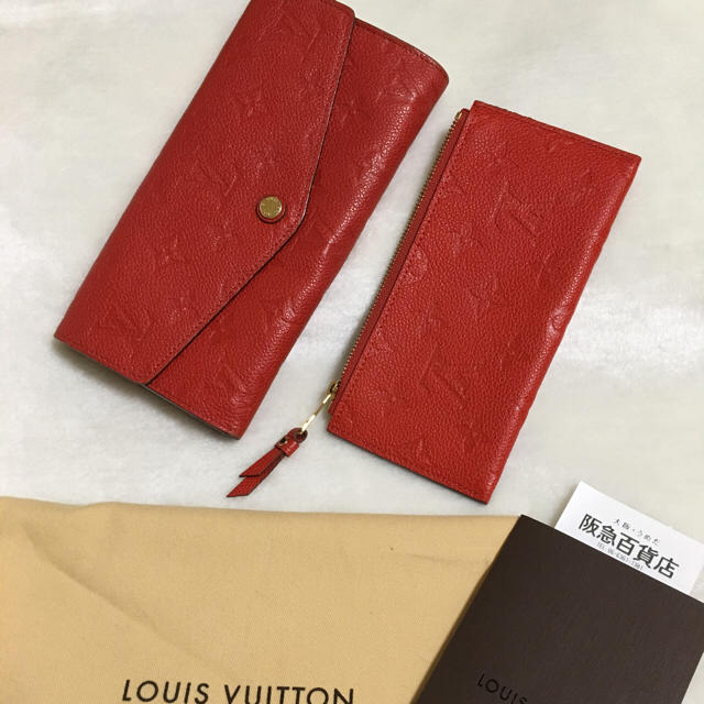 LOUIS VUITTON(ルイヴィトン)のめろたんさま専用ルイヴィトンアンプラントキュリーズ長財布モノグラムオレンジ レディースのファッション小物(財布)の商品写真