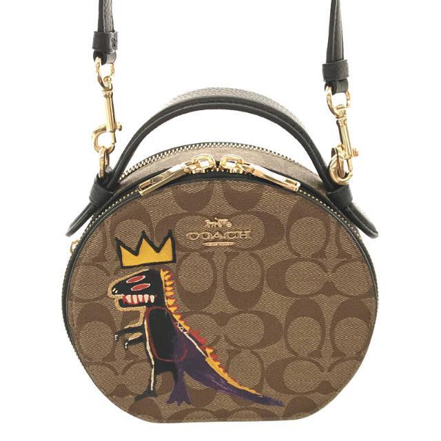 【美品】coach ショルダーバッグ　バスキア　クロスボディ　ポーチ付き