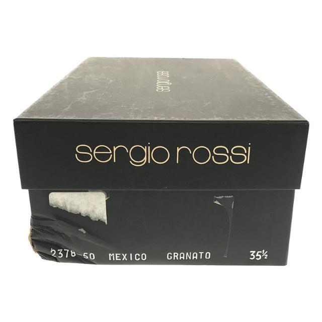 Sergio Rossi(セルジオロッシ)のsergio rossi / セルジオロッシ | ポインテッドトゥ リボン レザー パンプス | 35 1/2 | ボルドー | レディース レディースの靴/シューズ(ハイヒール/パンプス)の商品写真