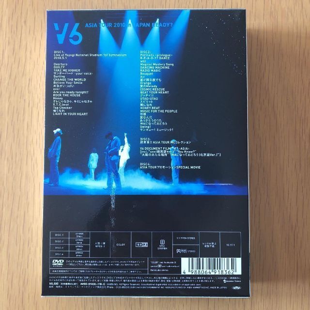 V6 /ASIA TOUR 2010 in JAPAN READY? 初回 エンタメ/ホビーのDVD/ブルーレイ(ミュージック)の商品写真