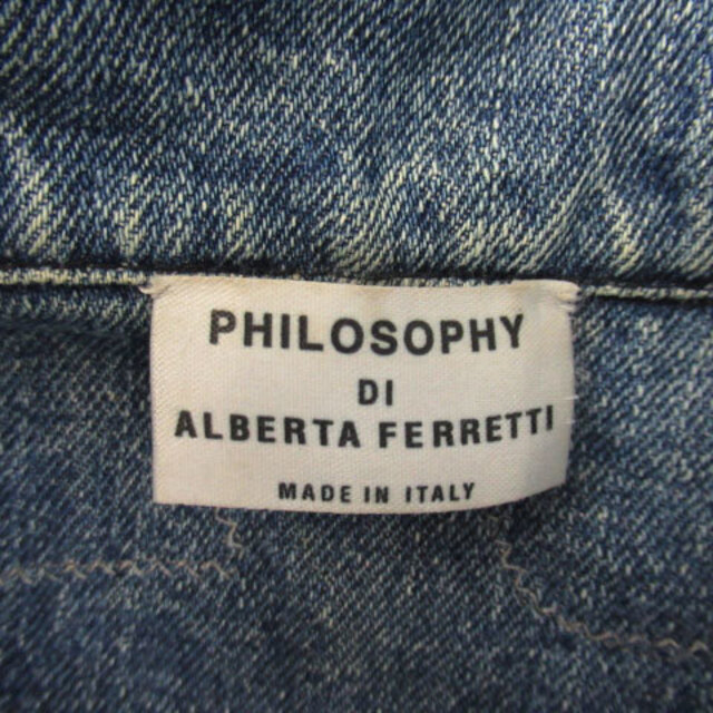 PHILOSOPHY DI ALBERTA FERRETTI(フィロソフィーアルベルタフェレッティー)のフィロソフィーディアルベルタフェレッティ デニムジャケット Gジャン ジージャン レディースのジャケット/アウター(Gジャン/デニムジャケット)の商品写真