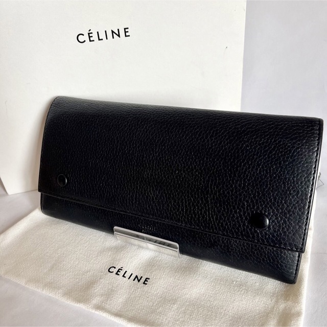 【大人気】セリーヌ　Celine 財布　ウォレットフラップ マルチファンクション