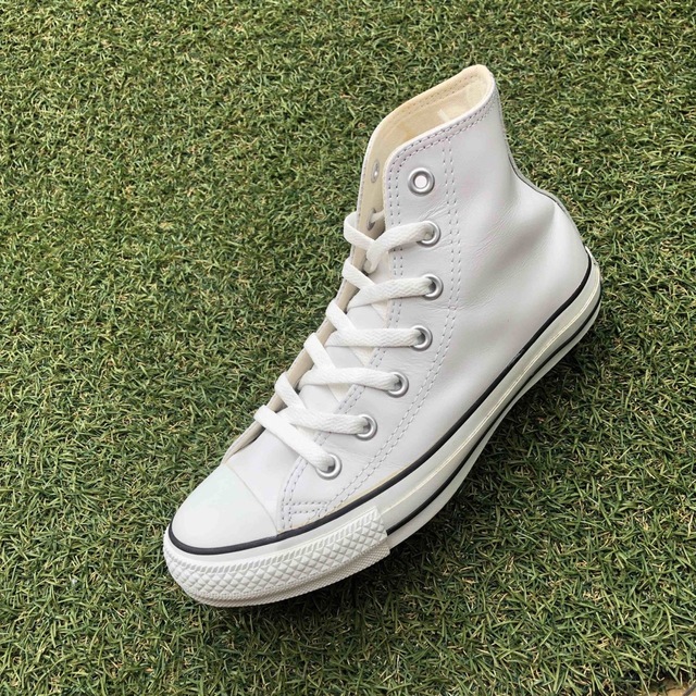 美品23.5 converse コンバース レザー オールスターHI HT682