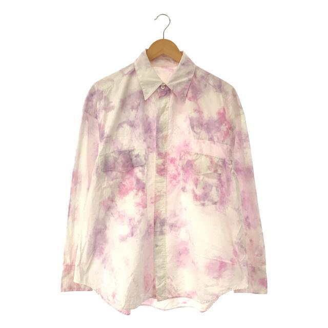 URU / ウル | 2019AW | WESTERN SHIRTS(TYPE B)/Tye dye タイダイ染 ウエスタンシャツ | 1 | ピンク | メンズ メンズのトップス(Tシャツ/カットソー(七分/長袖))の商品写真