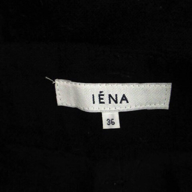 IENA(イエナ)のイエナ ショートパンツ 短パン ロールアップ ウール混 36 黒 ブラック レディースのパンツ(ショートパンツ)の商品写真