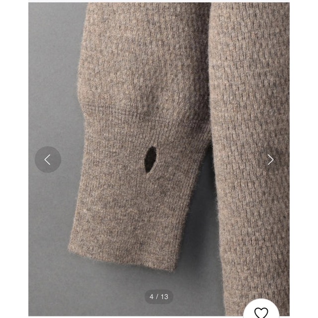 UNITED ARROWS(ユナイテッドアローズ)のSHOULDER 2HOLE KNIT ニット6ROKUビューティーアンドユース レディースのトップス(ニット/セーター)の商品写真