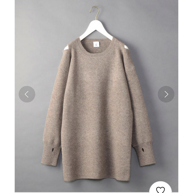 UNITED ARROWS(ユナイテッドアローズ)のSHOULDER 2HOLE KNIT ニット6ROKUビューティーアンドユース レディースのトップス(ニット/セーター)の商品写真