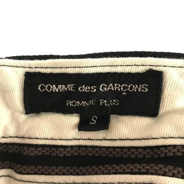 COMME des GARCONS HOMME PLUS(コムデギャルソンオムプリュス)のCOMME des GARCONS HOMME PLUS / コムデギャルソンオムプリュス | 2013AW | ポリエステル縮絨 裾コード テーパードパンツ | S | ブラック | メンズ メンズのパンツ(その他)の商品写真