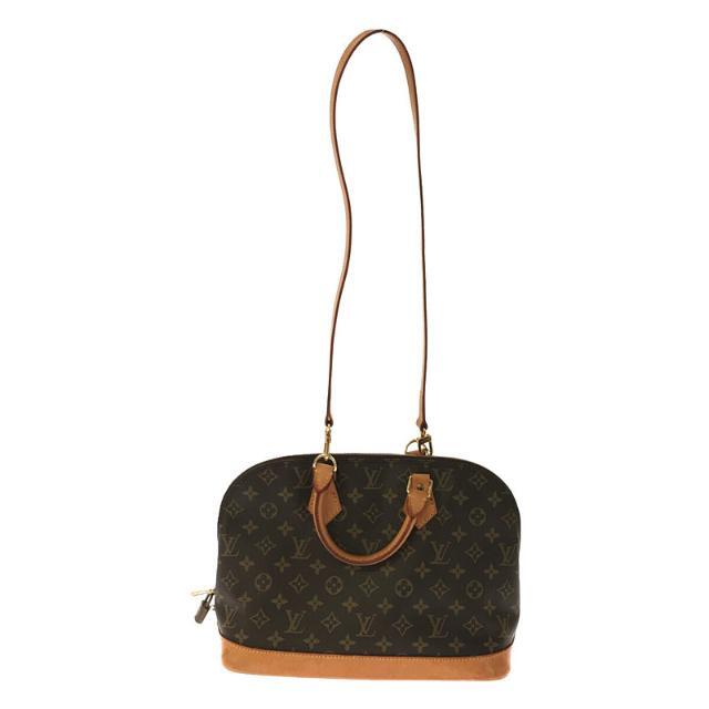 Louis Vuitton / ルイヴィトン | M51130 キー・パドロック付き 2way アルマ モノグラム ショルダー付き ハンド トート バッグ シリアル有 | ブラウン | レディース