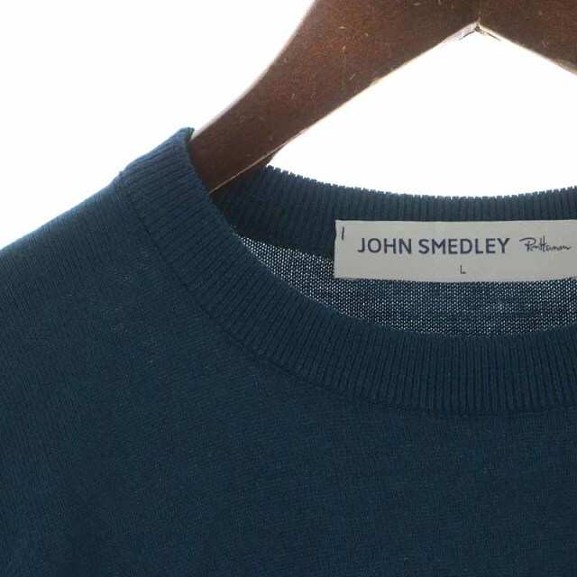 JOHN SMEDLEY Ron Herman ニット カットソー L 紺 白