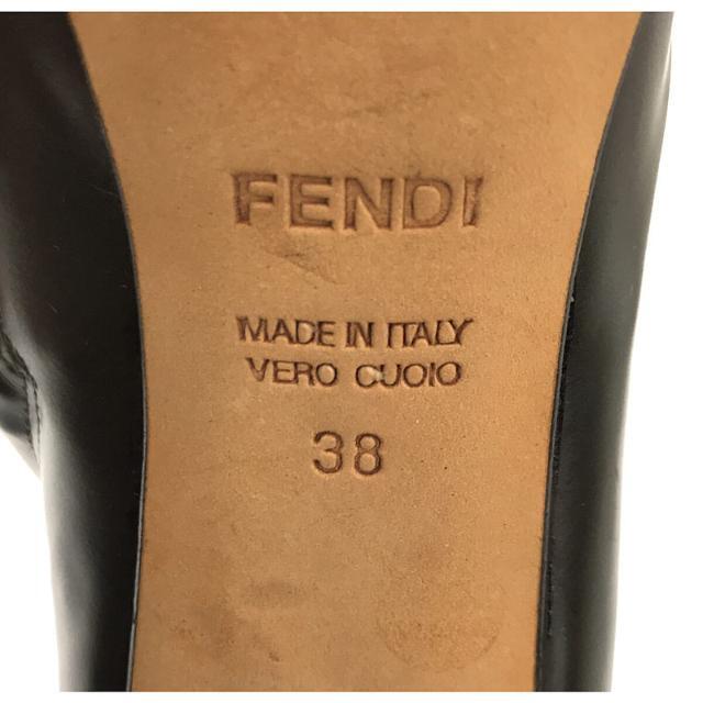 FENDI(フェンディ)の【美品】  FENDI / フェンディ | レースアップ ショート ヒールブーツ | 38 | ブラウン | レディース レディースの靴/シューズ(ブーツ)の商品写真