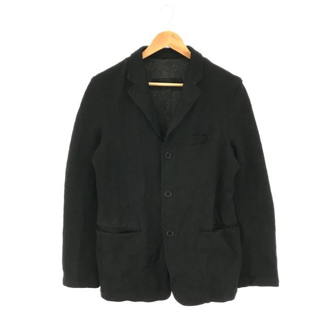 COMME des GARCONS HOMME / コムデギャルソンオム | AD2005 2005AW | 製品染 ポリ縮絨 ポリエステル サイドライン シングル ジャケット | S | ブラック | メンズ