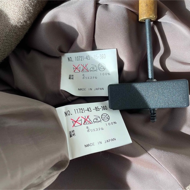 ANAYI(アナイ)の2287　ANAYI　アナイ　スカートスーツ　ジャケット　36号　ブラウン　茶 レディースのフォーマル/ドレス(スーツ)の商品写真