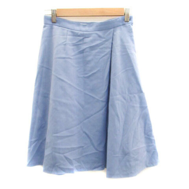 Ballsey(ボールジィ)のボールジー トゥモローランド フレアスカート ひざ丈 ウール 34 水色 レディースのスカート(ひざ丈スカート)の商品写真