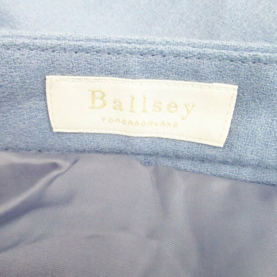 Ballsey(ボールジィ)のボールジー トゥモローランド フレアスカート ひざ丈 ウール 34 水色 レディースのスカート(ひざ丈スカート)の商品写真