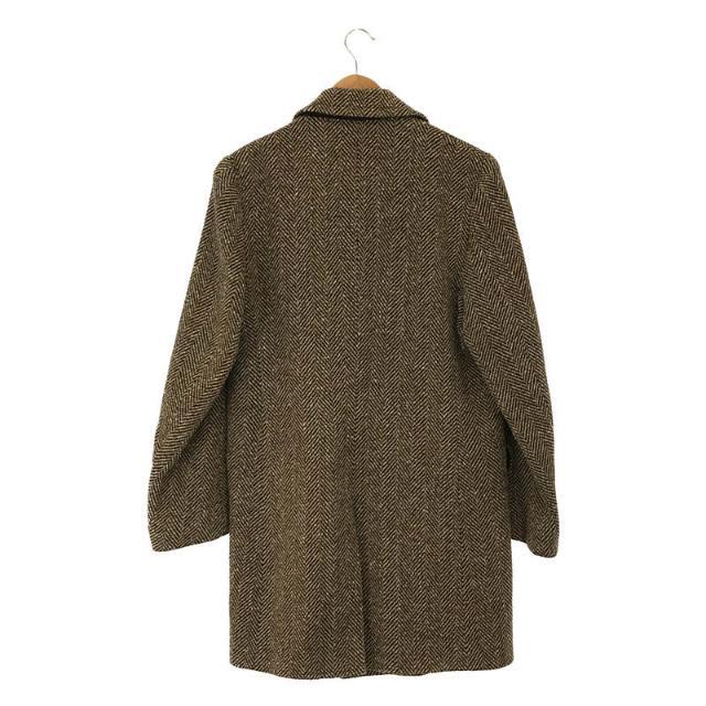 VINTAGE / ヴィンテージ 古着 | 推定1960s~ | ヘリンボーン ウール ダブルブレスト コート | ブラウン | メンズ VINTAGE / ヴィンテージ 古着 | 推定1960s~ | ヘリンボーン ウール ダブルブレスト コート | ブラウン | メンズ