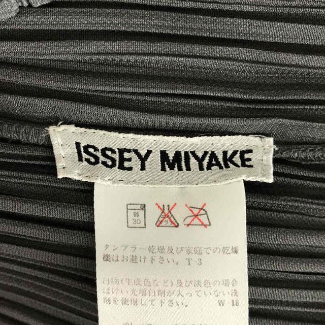 ISSEY MIYAKE(イッセイミヤケ)のISSEY MIYAKE / イッセイミヤケ | 2000s ボトルネック プリーツカットソー プリーツプリーズ | M | グレー | レディース レディースのトップス(Tシャツ(長袖/七分))の商品写真