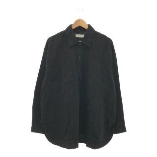 マーカ(marka)の【新品】  marka / マーカ | 2021AW | UTILITY SHIRT PULL OVER プルオーバーシャツ | 2 | ブラック | メンズ(Tシャツ/カットソー(七分/長袖))