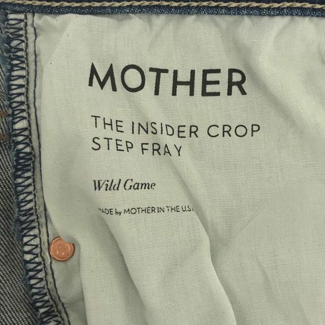 mother(マザー)の【美品】  MOTHER / マザー | Deuxieme Classe 取扱 WILD GAME INSIDER CROP デニムパンツ | 29 | ブルー | レディース レディースのパンツ(その他)の商品写真