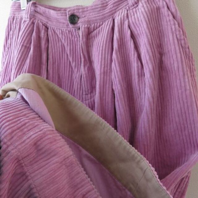 bulle de savon(ビュルデサボン)のbulle de savon ビュルデサボン 太　パンツ　ピンク レディースのパンツ(カジュアルパンツ)の商品写真