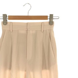 ロク(6 (ROKU))の6(ROKU) / ロク | GEORGETTE TUCK PANTS 2 ジョーゼット テーパード タック パンツ | 34 | ベージュ | レディース(その他)