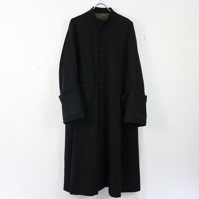 Martin Margiela / マルタンマルジェラ | 1992AW | 初期 「REPRODUCTION OF OLD GARMENT」期  priest’s over coat オーバーコート | ブラック | レディース | フリマアプリ ラクマ