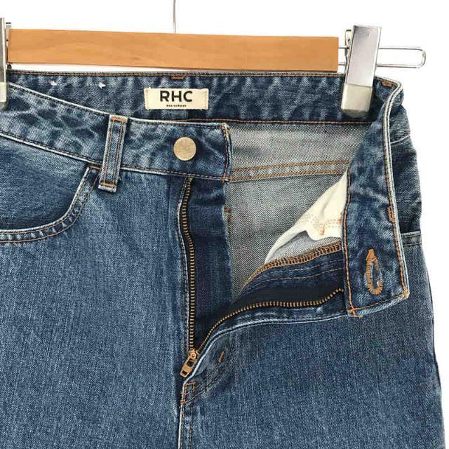 RHC Ron Herman / アールエイチシー ロンハーマン | Hight Waist Straight Denim ハイ ウエスト ストレート デニム パンツ | 23 | インディゴ | レディース 4