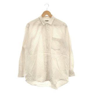 COMME des GARCONS HOMME / コムデギャルソンオム | 1990s ヴィンテージ ストライプ ジャガード オープンカラーシャツ | ホワイト | メンズ