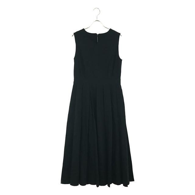 【美品】  foufou / フーフー | 【THE DRESS #12】no sleeve tuck one piece ノースリーブタックワンピース | 1 | ブラック | レディース