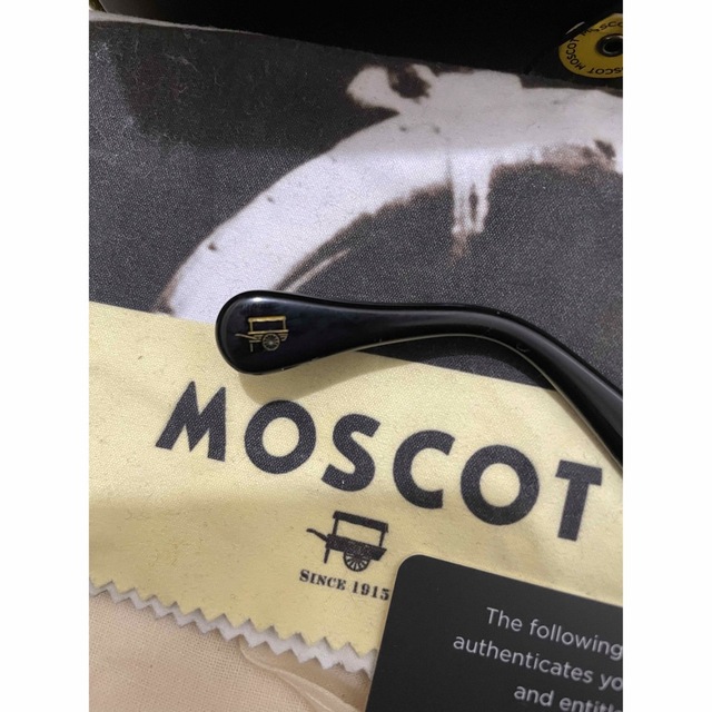 MOSCOT LEMTOSH BLACK "44"ファッション小物