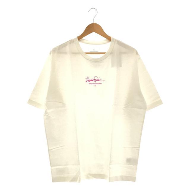 【新品】  uniform experiment / ユニフォームエクスペリメント | 2022SS | FRAGMENT : DONDI WHITE / S/S SIGNATURE TAPERED TEE Tシャツ  | ホワイト | メンズ