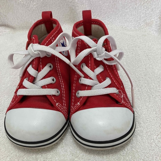 CONVERSE(コンバース)の【美品】コンバース　baby 赤　13センチ キッズ/ベビー/マタニティのベビー靴/シューズ(~14cm)(スニーカー)の商品写真