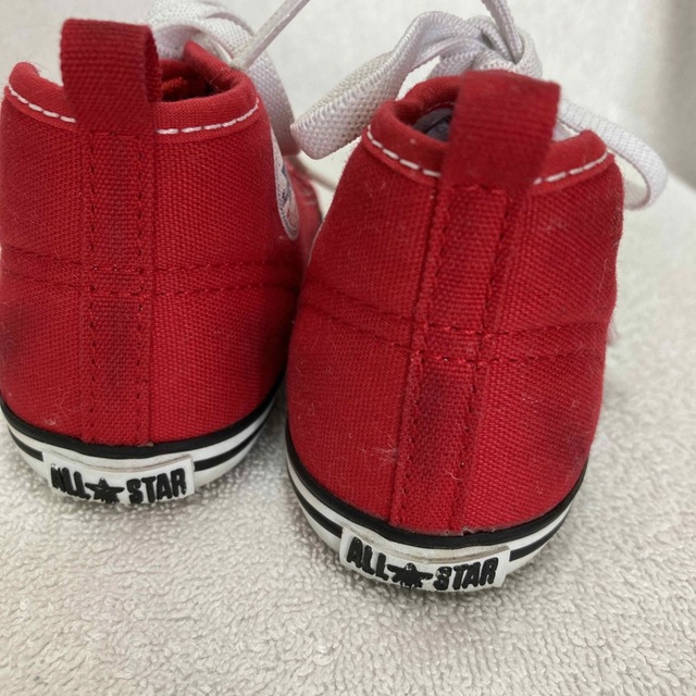 CONVERSE(コンバース)の【美品】コンバース　baby 赤　13センチ キッズ/ベビー/マタニティのベビー靴/シューズ(~14cm)(スニーカー)の商品写真